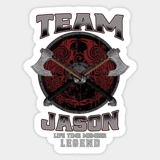 Jason - Life Time Member Legend Sticker by Stacy Peters Art